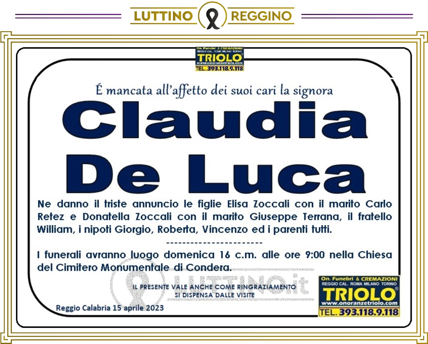 Claudia De Luca